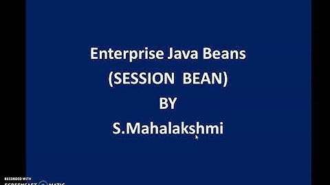 EJB-SESSION BEAN