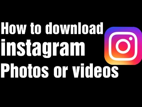 How to download Instagram photo or video - YouTube