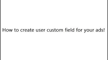 How to add user custom fields on your website!