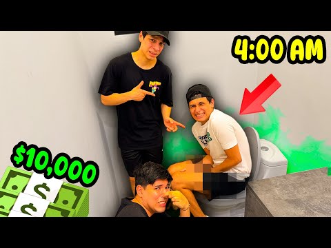 EL ÚLTIMO en SALIR del BAÑO GANA $10,000! con YAIR17 y VALDO...