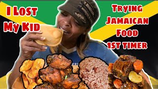 I LOST MY KID! TRYING JAMAICAN FOOD FOR THE FIRST TIME