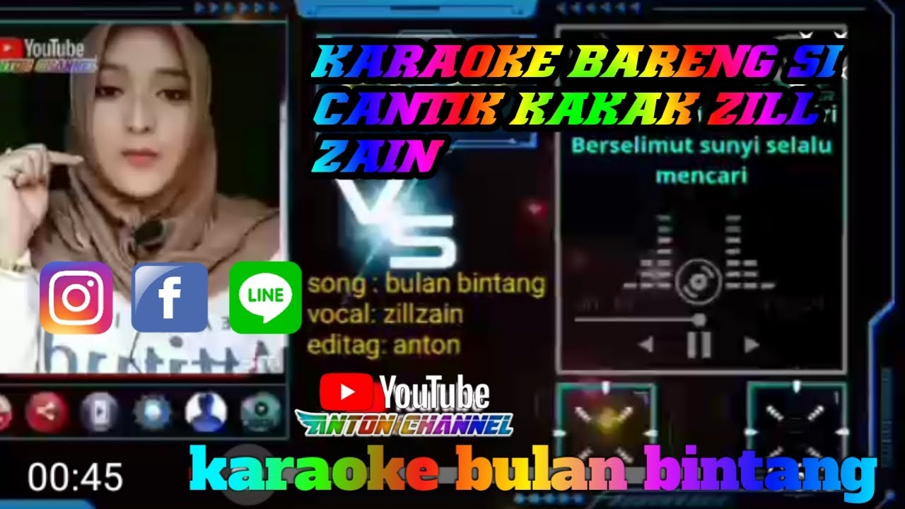 Bulan bintang Karaoke Duet Tampa Vocal Cowok 2020 Bareng Kakak cantik