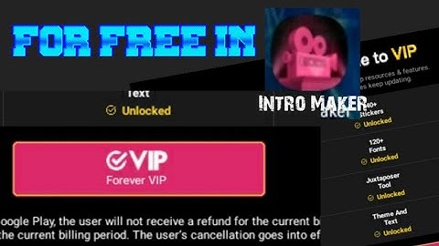 HOW TO BECOME V.I.P IN INTRO MAKER FOR FREE! VERY EASY NOT FAKE 100% WORKING  🔥MUST WATCH🔥