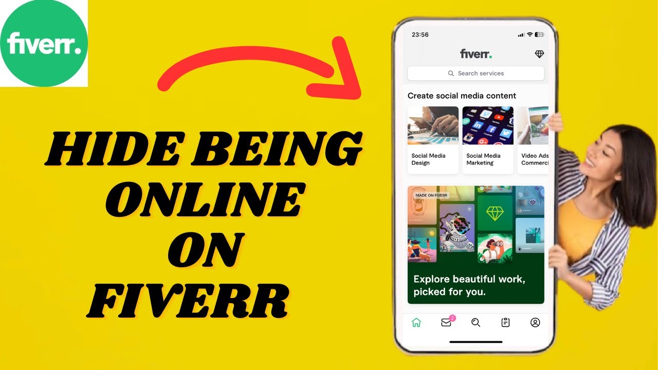 Hide Being Online On Fiverr | Simple tutorial