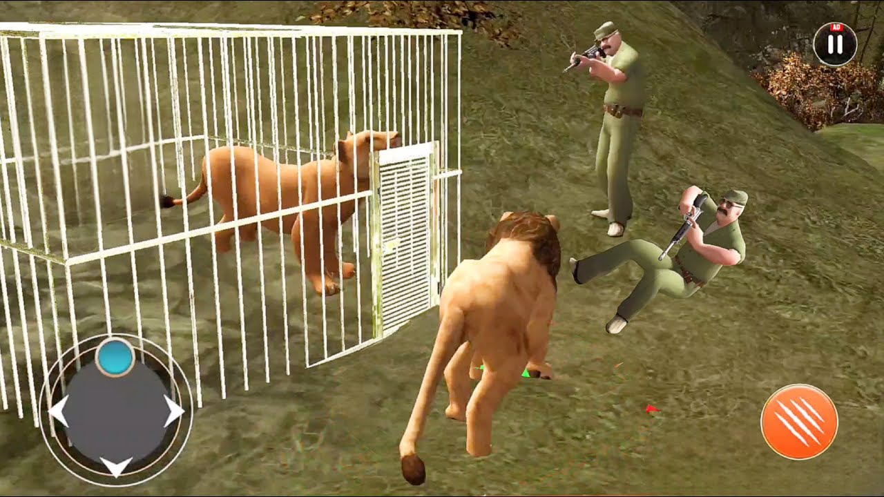 Lion Jungle Animal Attack Simulator 3D - Animals Simulator Android Gameplay