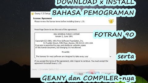 Download and Install GEANY (PENGENALAN SEKILAS BAHASA PEMOGRAMAN FOTRAN90 serta  COMPILER-nya)