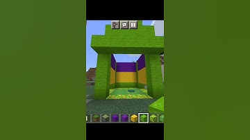 Remembering childhood fun 🤣🤩 | Bouncy Castle in Minecraft PE #shorts