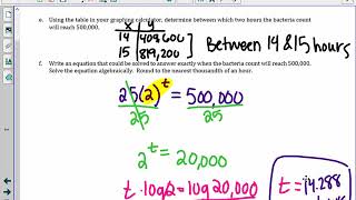 Blended Alg 2   Unit 7 Lesson 4 Notes Solving Exponential Modeling Problems