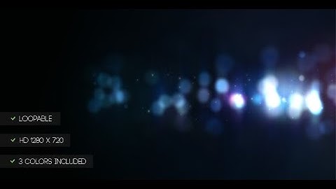 Glowing Particle Loop /// After Effects Template
