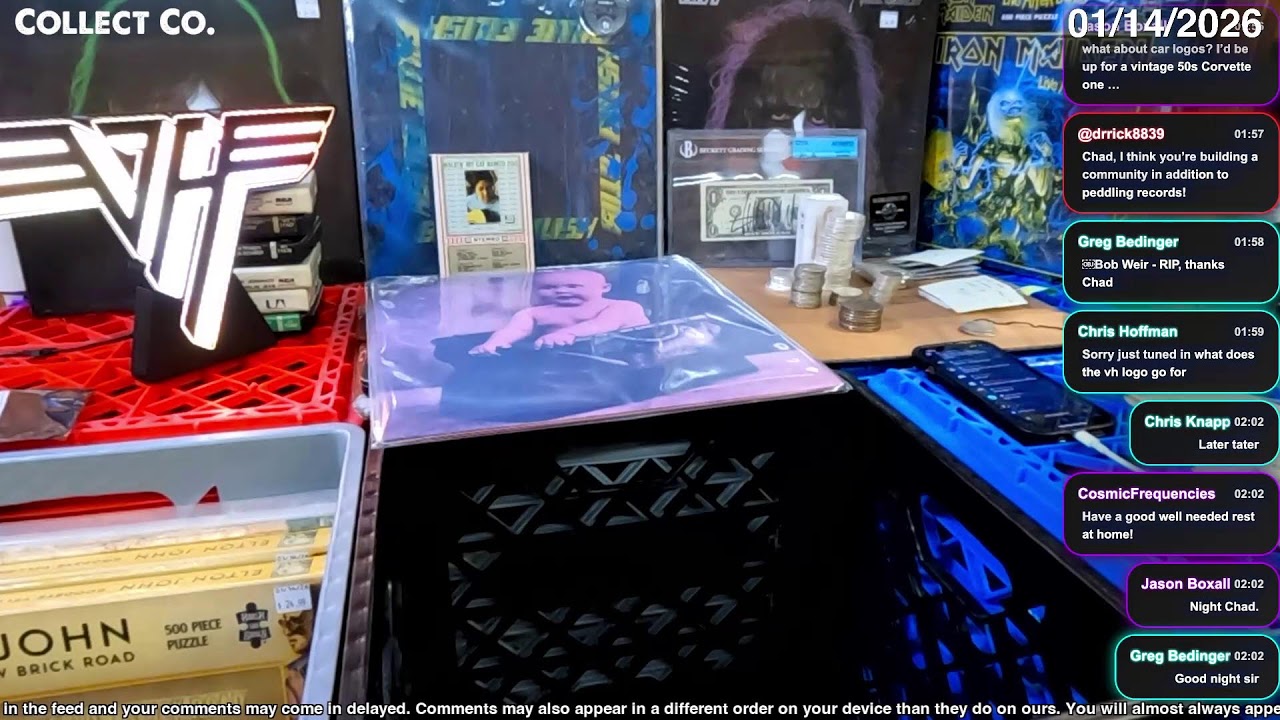 LIVE Vinyl Record Sale (Wednesday, 01/14/2026)