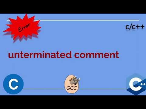 unterminated comment