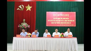 VIDEO: Đại biểu HĐND tỉnh, HĐND huyện TXCT tại Hội trường UBND xã Tân Tiến