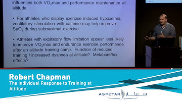 The Individual Response to Training at Altitude by Robert Chapman
