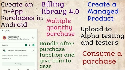 Create In-App Purchases in Android | Monetize android app with In App Billing 4.0