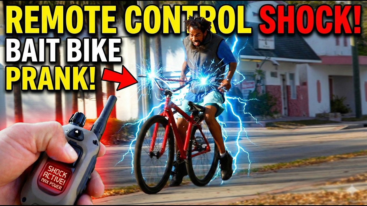 Hilarious Electric Handlebars Bait Bike Prank! Insane Reactions