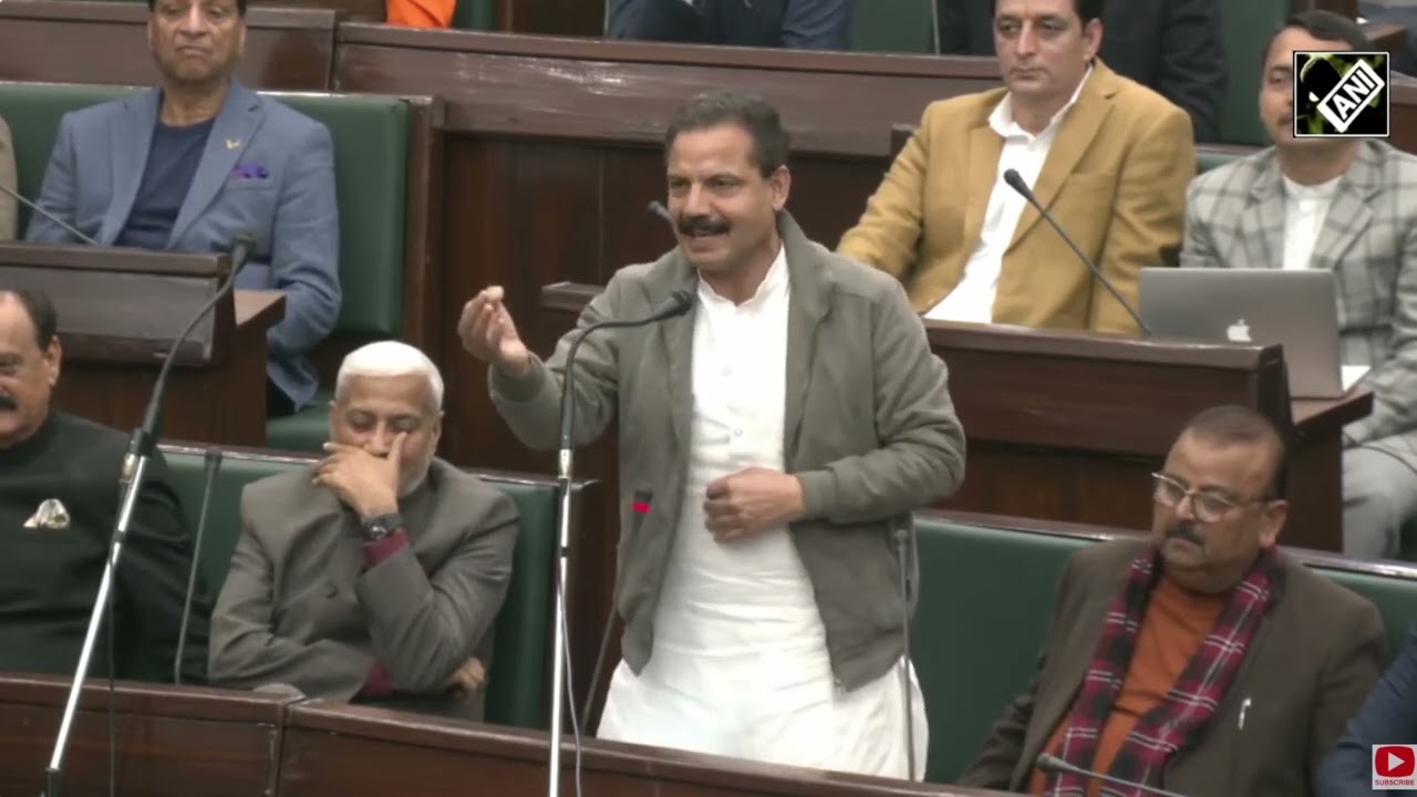 MLA Chenani Sh. Balwant Singh Mankotia participates in Question Hour at J&K Legislative Assembly.
