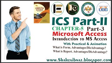Forms and Reports Advantages & Disadvantages in MS ACCESS in Urdu/Hindi