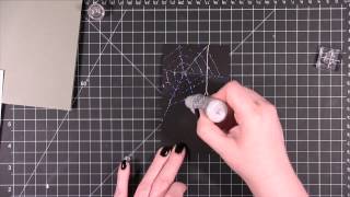 Glittery Spider Web Card Glittery Spider Web Card