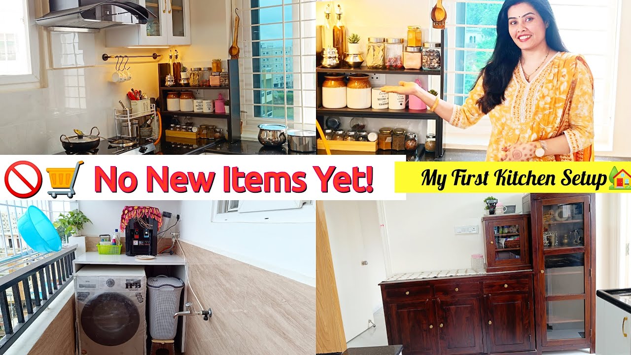 ✨ My First Kitchen Setup🏡 | Simple & Cozy Indian Kitchen Tour!