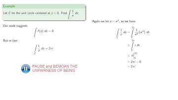 Contour Integrals  Closed Paths (Old Version)