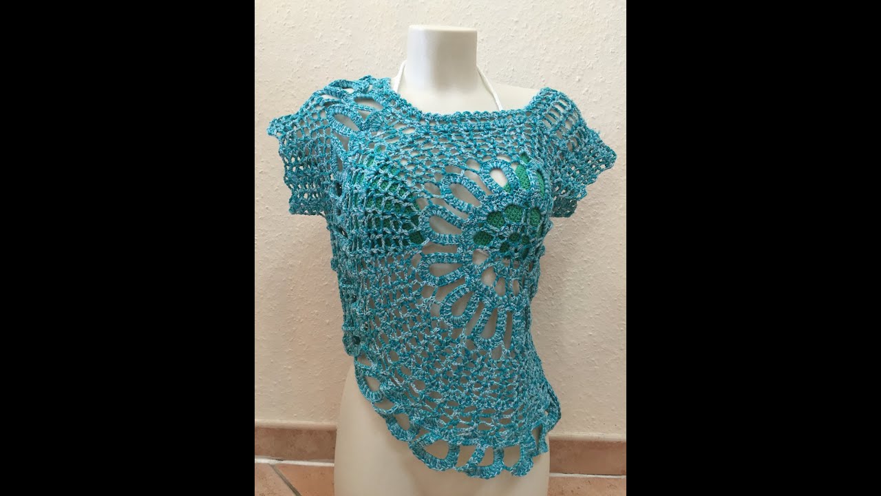 Tuto Top Blouse Au Crochet 1 4 Tuto Crochet Tv