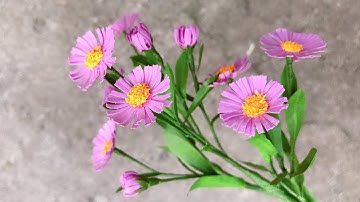 ABC TV | How To Make Aster Amellus Paper Flower With Shape Punch - Craft Tutorial