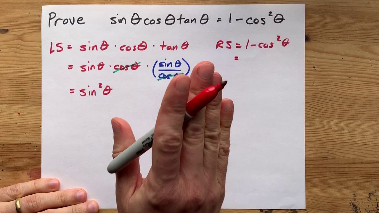 Prove Sinx Cosx Tanx 1 Cos 2x Youtube Prove Sinx Cosx Tanx 1 Cos 2x Youtube