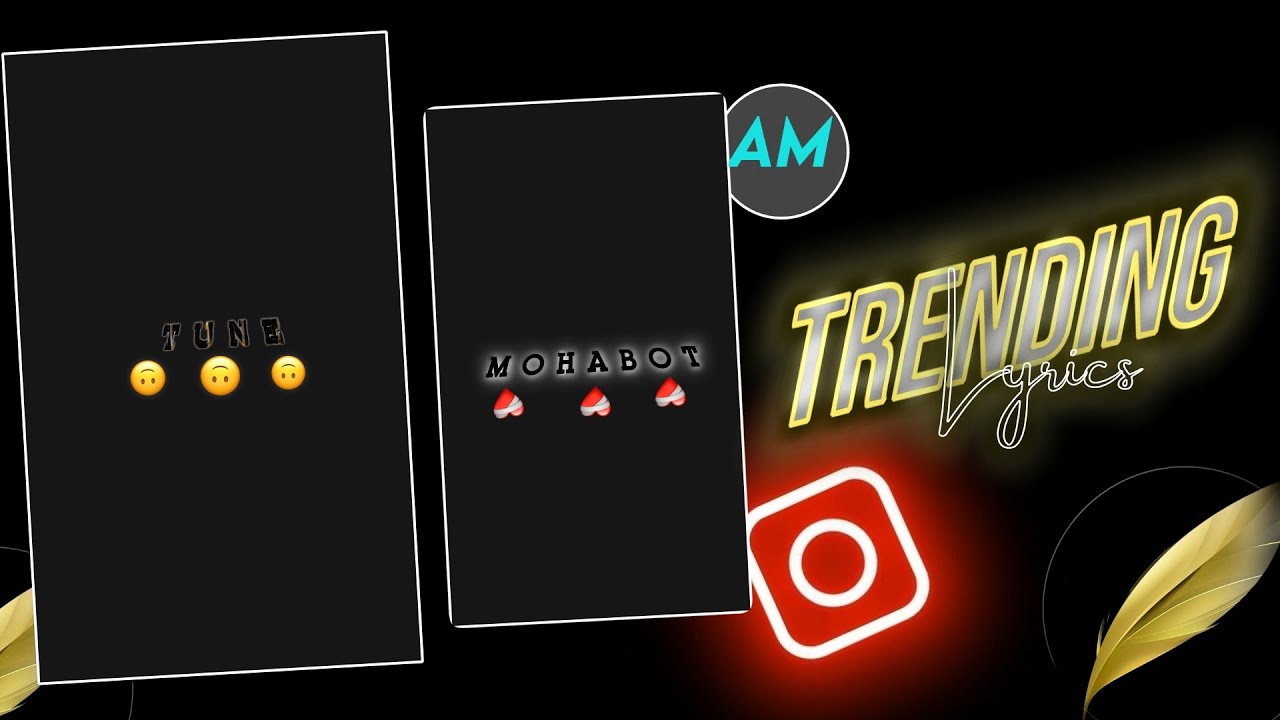 New Trending Black Null Lyrics Video Editing in Alight Motion | Bittu ...