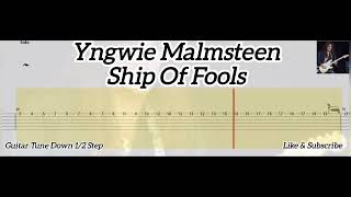 Yngwie Malmsteen - Ship Of Fools ( Tab Guitar )