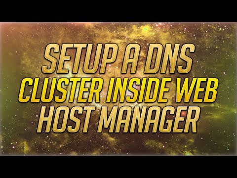 How To Setup A DNS Cluster Inside Web Host Manager