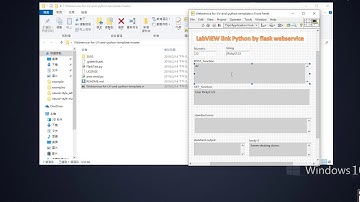 80. LabVIEW link Python by Flask web service