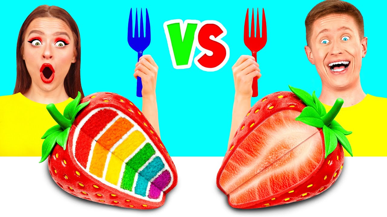 เค้ก VS ความท้าทายด้านอาหารจริง | มหากาพย์การต่อสู้อาหาร