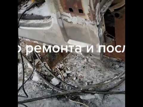 Ремонт кабины КамАЗ замена порога (окорочка)