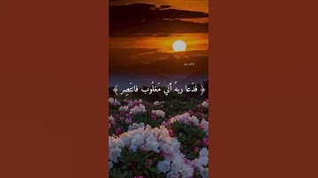 فدعا ربه اني مغلوب فانتصر |قران كريم |ارح سمعك |حالات واتساب