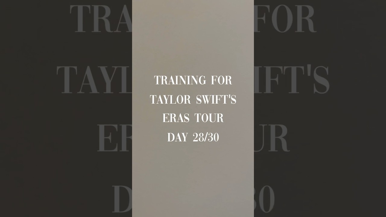 Training for Taylor Swift's Eras Tour Day 26/30 : Tay Lasso.