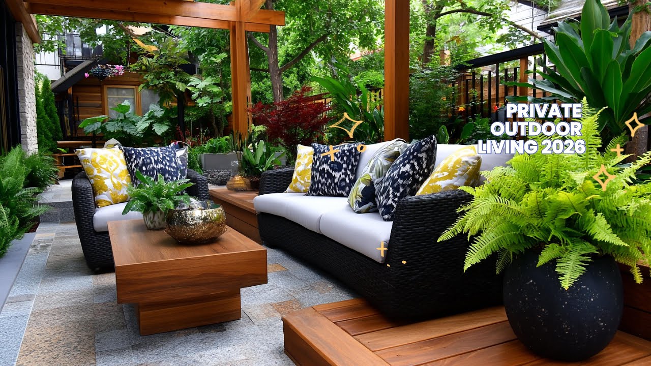 Small Backyard Design Ideas 2026 | Private Outdoor Living Spaces in 4K