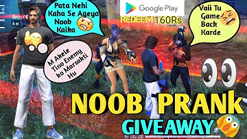Noob Prank On Random Teammates😂 - Gerena Free Fire