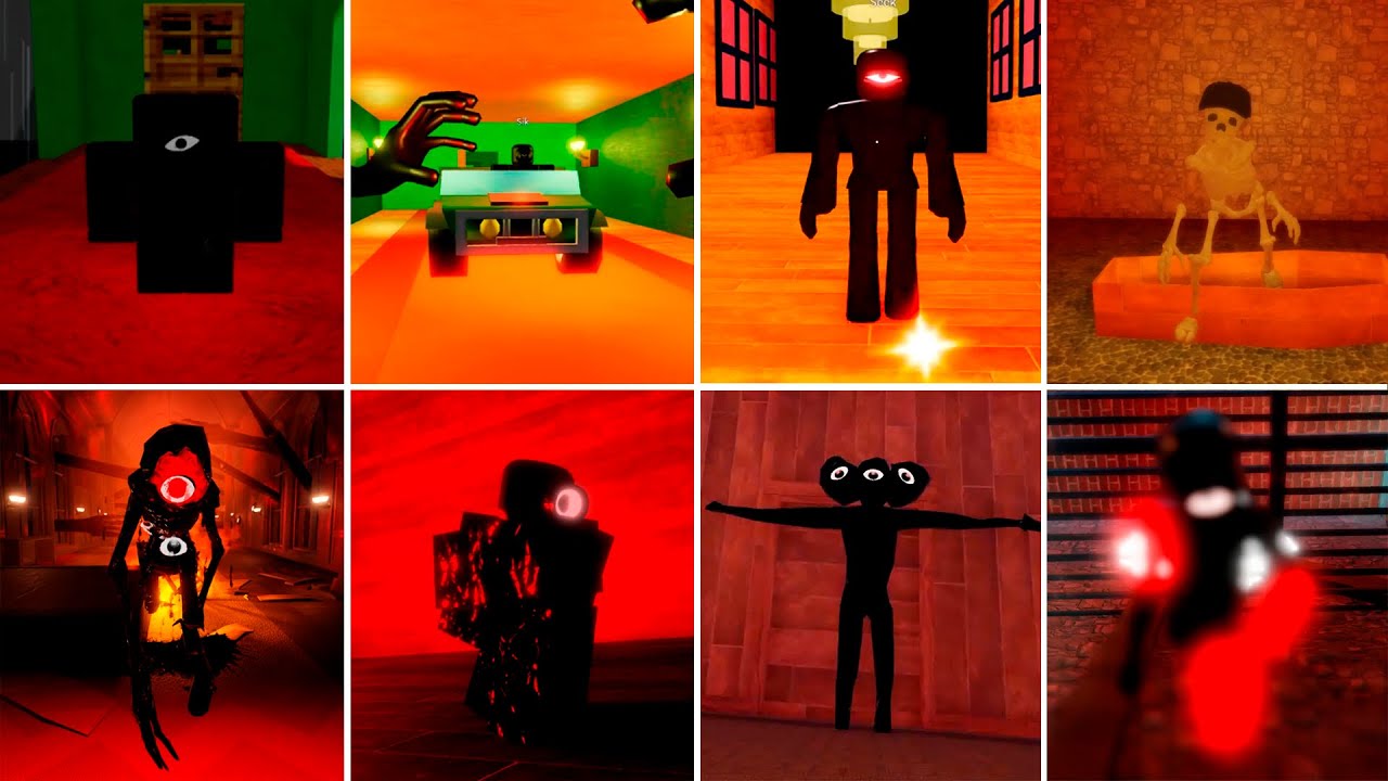 Doors Seek Chase VS 28 Different Seek Chases ROBLOX DOORS YouTube