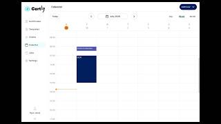 Using the Calendar | Certly screenshot 1