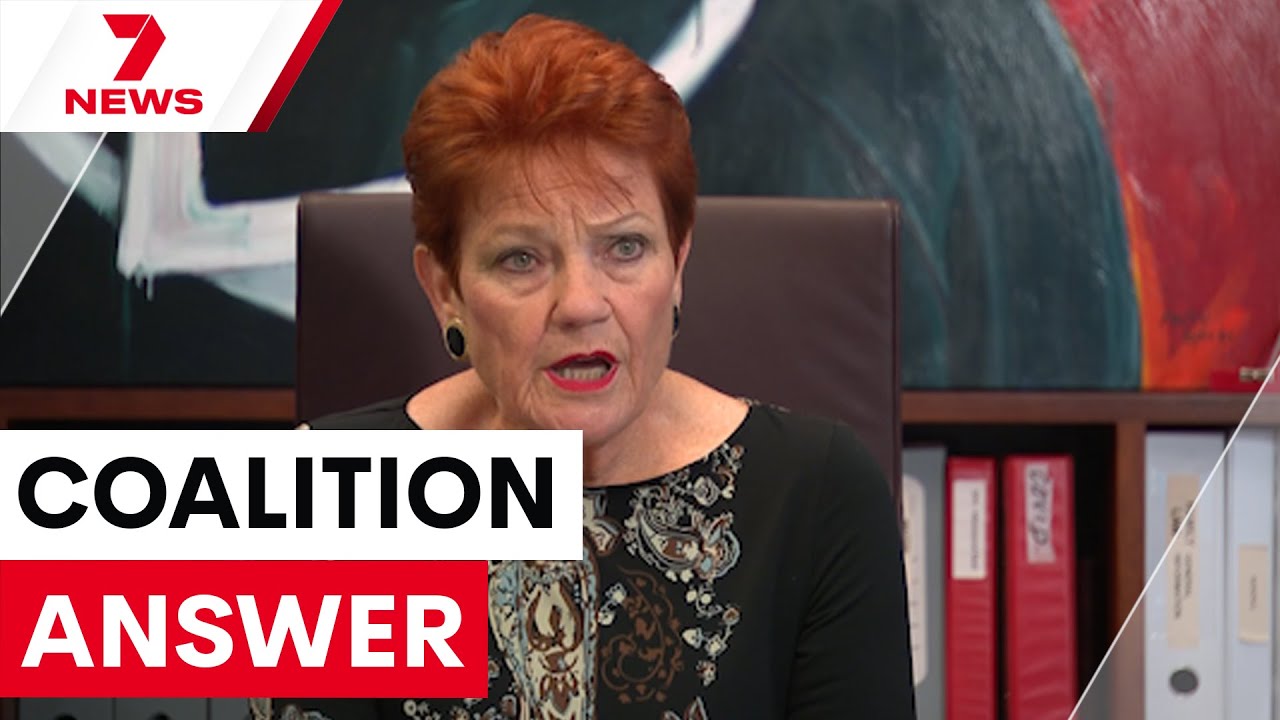 Pauline Hanson offers coalition support without ministerial roles | 7NEWS
