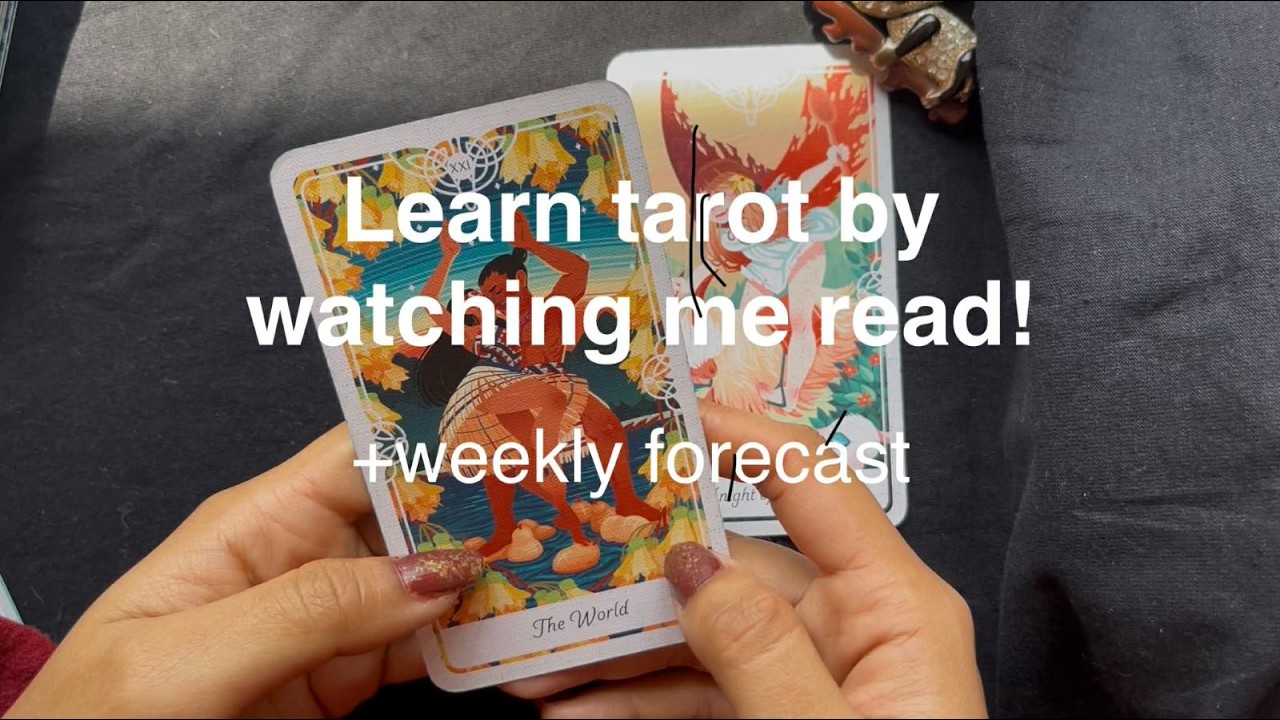 Learn tarot with me! Weekly forecast |Real time Tarot Reading Walkthrough|