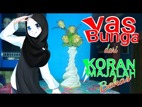 tutorial-cara-membuat-vas-bunga-cantik-dari-kertas-bekas