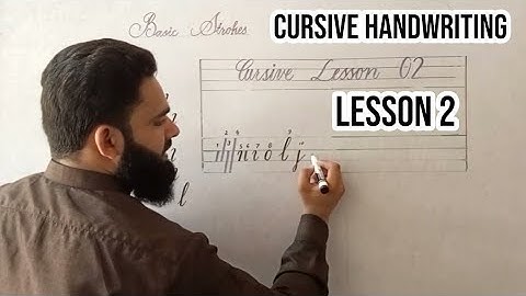 Cursive Handwriting course | Lesson 2 | Basic Strokes | Arslan Shafique | 03056167672