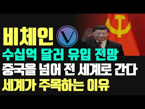 비체인 수십억 달러 유입의 시작 중국을 넘어 전 세계로 간다 세계가 비체인을 주목 하는 이유 