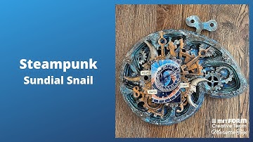 Step by step Mixed Media Tutorial - Steampunk Sundial Snail