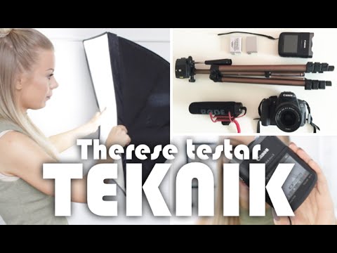 Tekniken jag använder för att göra videos - Therese Testar TEKNIK (i samarbete med Teknikföretagen)
