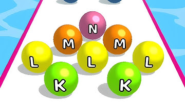 AZ Run : ABC Ball Runner All Levels Gameplay Walkthrough (Android Ios) Level 46