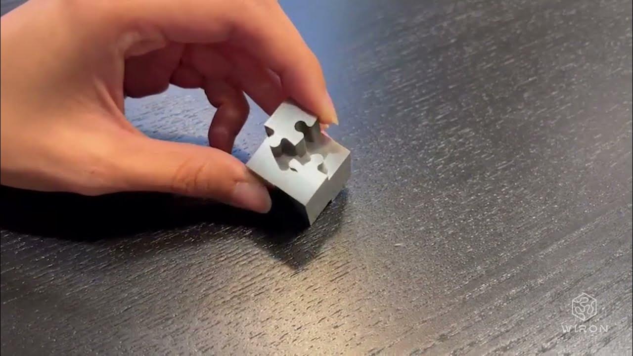 Wire EDM Puzzle Pieces Wiron Cube YouTube