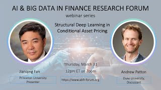 Abfr Webinar With Jianqing Fan And Andrew Patton