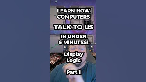 Learn How Computers Talk To Us in Under 6 Minutes: Display Logic Part 1 #learning #logic #computers
